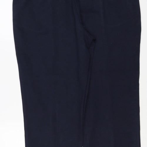 Marks and Spencer Women’s Navy Size 18 Short Straight Pull-On Trousers