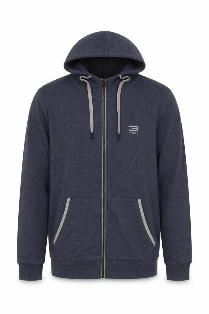 Jack & Jones Tech Men’s Blue L Full Zip Hooded Hoodie