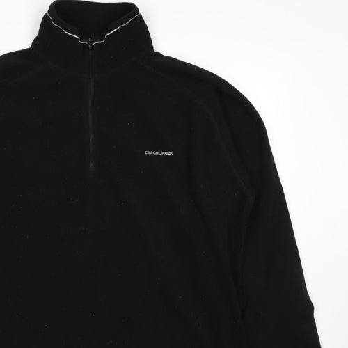 Craghoppers Men’s Black XL Half Zip Fleece Pullover Outdoor Sweatshirt