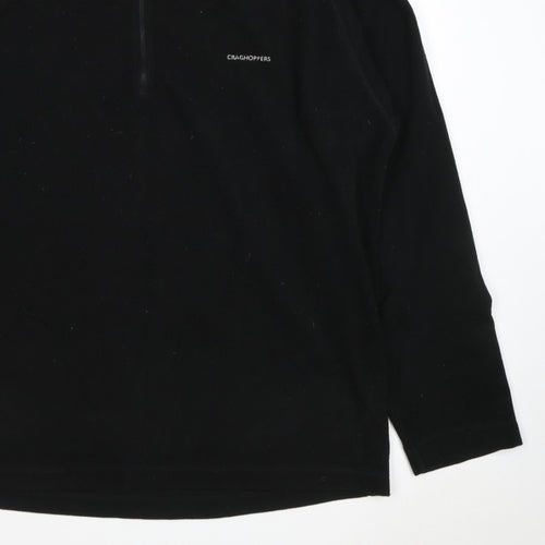 Craghoppers Men’s Black XL Half Zip Fleece Pullover Outdoor Sweatshirt