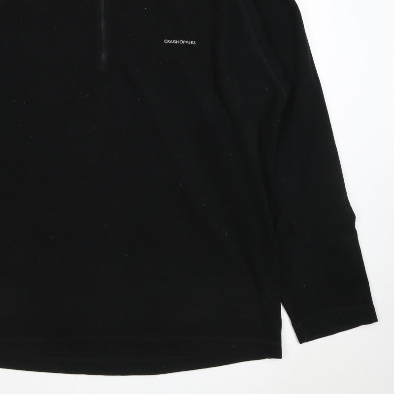 Craghoppers Men’s Black XL Half Zip Fleece Pullover Outdoor Sweatshirt