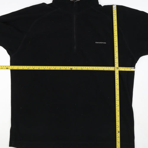 Craghoppers Men’s Black XL Half Zip Fleece Pullover Outdoor Sweatshirt