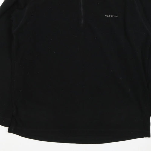 Craghoppers Men’s Black XL Half Zip Fleece Pullover Outdoor Sweatshirt