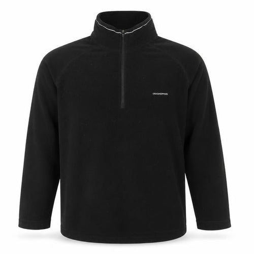Craghoppers Men’s Black XL Half Zip Fleece Pullover Outdoor Sweatshirt