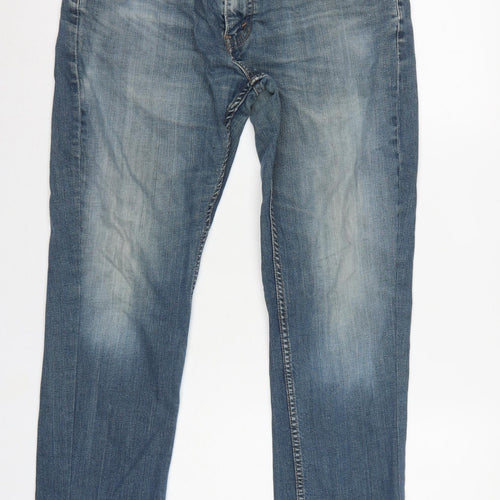 Levi's Men's Blue W33 L30 Straight Fit Medium Wash Denim Jeans
