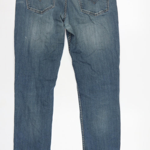 Levi's Men's Blue W33 L30 Straight Fit Medium Wash Denim Jeans