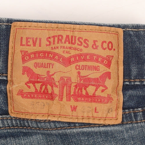 Levi's Men's Blue W33 L30 Straight Fit Medium Wash Denim Jeans
