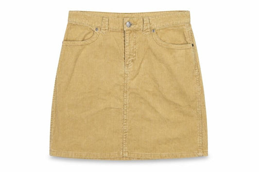 Divided by H&M Women Beige UK 12 Corduroy Pencil Mini Skirt Pockets