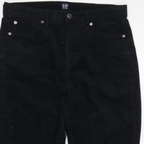 GAP Women Black UK 10 W30 L30 True Skinny Stretch Denim Jeggings