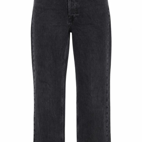 Topshop Women Black High Rise Straight Jeans UK 12 W30 L28