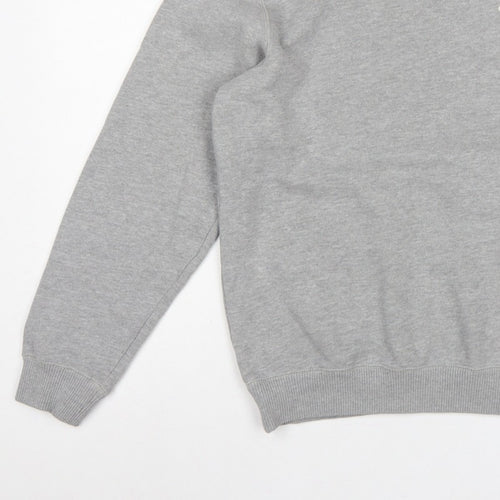 Animal Men’s Grey S Pullover Crew Neck Embroidered Logo Sweatshirt