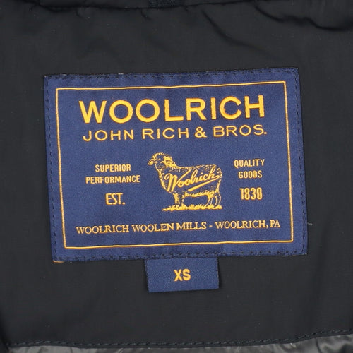 Woolrich Women’s Black XS Arctic Parka Hooded Down Fur Trim Coat