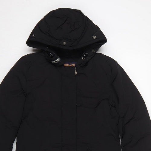 Woolrich Women’s Black XS Arctic Parka Hooded Down Fur Trim Coat