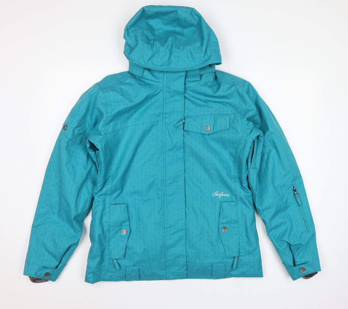 Surfanic Women’s Blue M Waterproof Breathable Hooded Ski Jacket