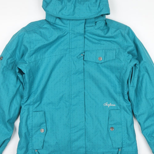 Surfanic Women’s Blue M Waterproof Breathable Hooded Ski Jacket