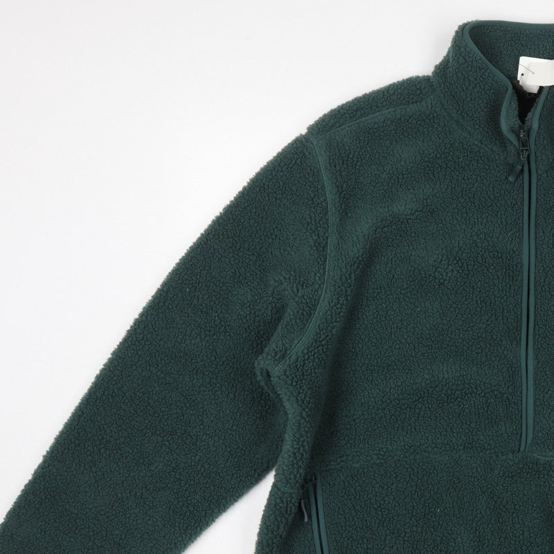 Primark Men’s Green 2XL Borg Fleece Half Zip Pullover Sweatshirt