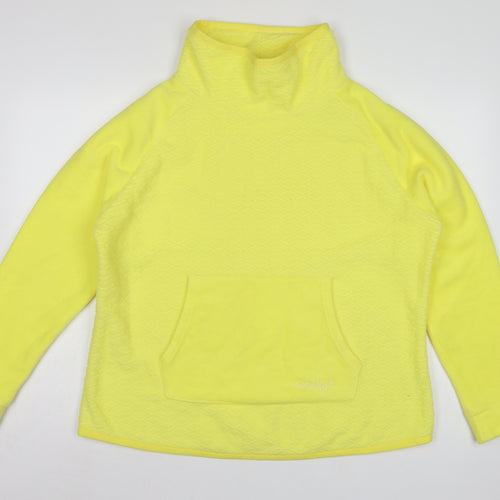 Weird Fish Women’s Yellow UK 20 Pullover Hooded Fleece Sweatshirt