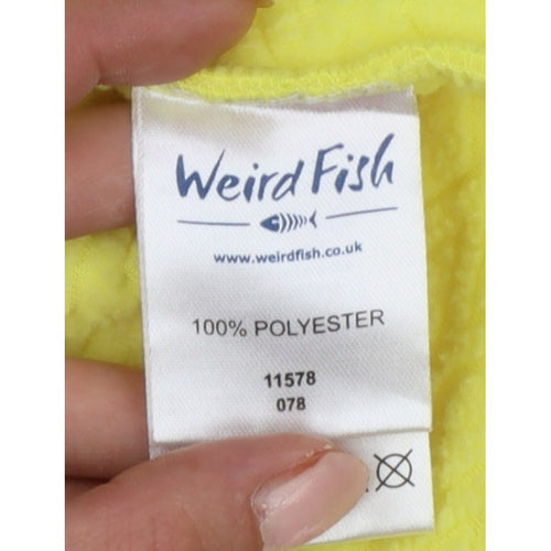 Weird Fish Women’s Yellow UK 20 Pullover Hooded Fleece Sweatshirt