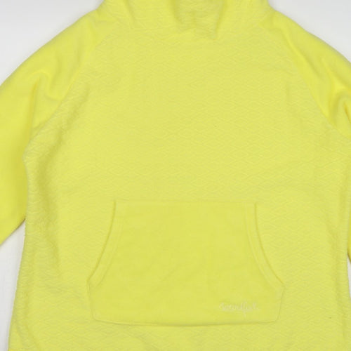 Weird Fish Women’s Yellow UK 20 Pullover Hooded Fleece Sweatshirt