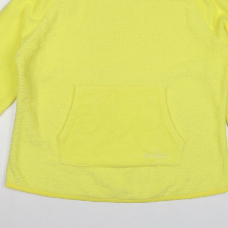 Weird Fish Women’s Yellow UK 20 Pullover Hooded Fleece Sweatshirt