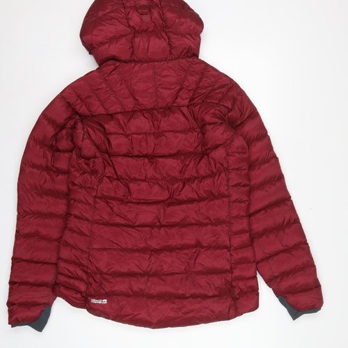 Rab Women’s Red UK 12 Hooded Down Puffer Jacket Pertex