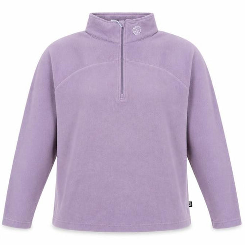 Columbia Women's Purple L 1/4 Zip Fleece Pullover Sweatshirt