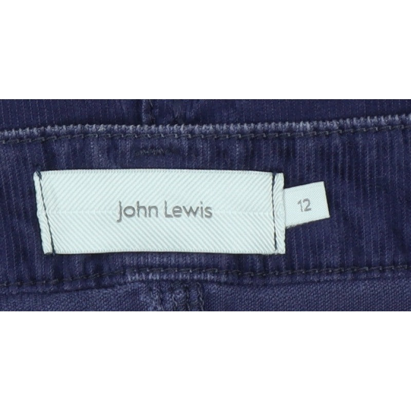 John Lewis Women’s Blue Corduroy Pencil Skirt Size 12 Knee Length