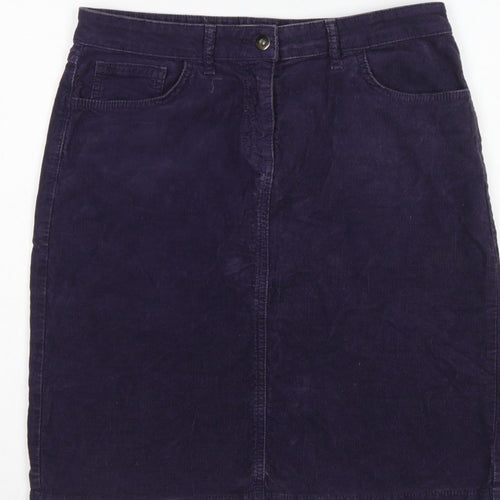 John Lewis Women’s Blue Corduroy Pencil Skirt Size 12 Knee Length