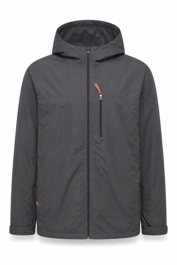 SAPULAS Men’s Black 3XL Hooded Outdoor Windbreaker Jacket