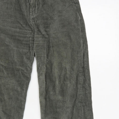 Motel Women’s Green XS High Rise Straight Corduroy Trousers