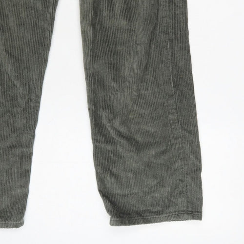 Motel Women’s Green XS High Rise Straight Corduroy Trousers