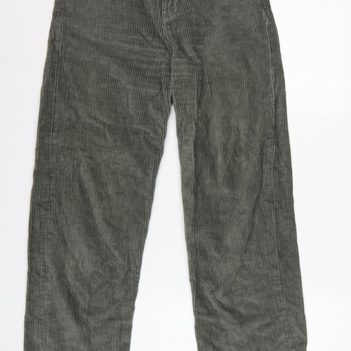 Motel Women’s Green XS High Rise Straight Corduroy Trousers