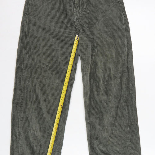 Motel Women’s Green XS High Rise Straight Corduroy Trousers