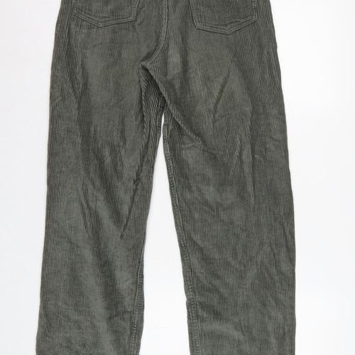 Motel Women’s Green XS High Rise Straight Corduroy Trousers