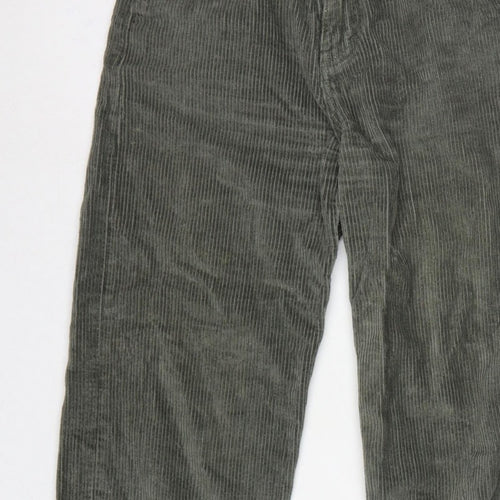 Motel Women’s Green XS High Rise Straight Corduroy Trousers