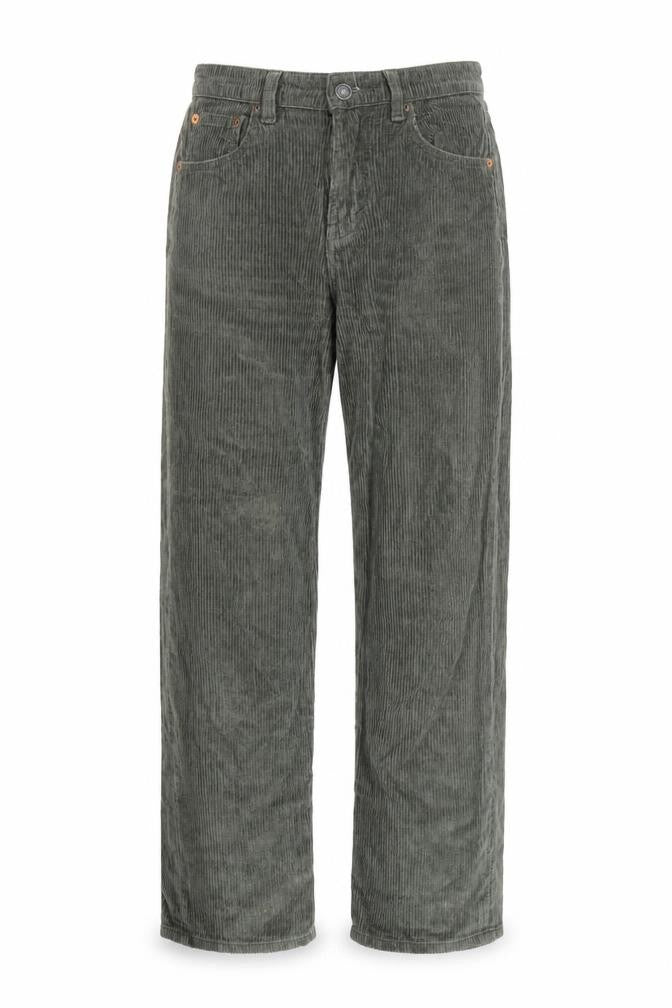 Motel Women’s Green XS High Rise Straight Corduroy Trousers