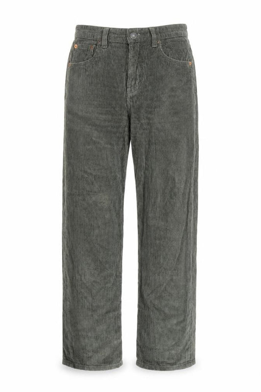 Motel Women’s Green XS High Rise Straight Corduroy Trousers