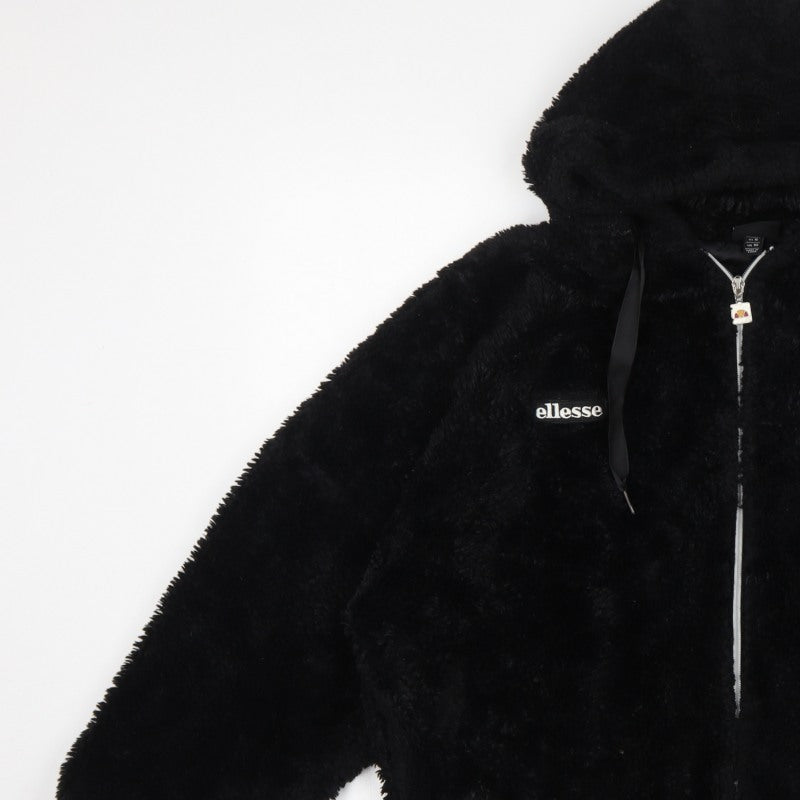 Ellesse Women’s Black UK 10 Giovanna Hooded Faux Fur Fleece Jacket