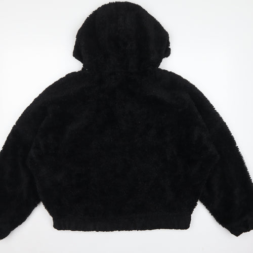 Ellesse Women’s Black UK 10 Giovanna Hooded Faux Fur Fleece Jacket