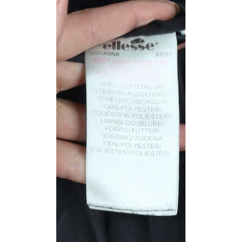 Ellesse Women’s Black UK 10 Giovanna Hooded Faux Fur Fleece Jacket
