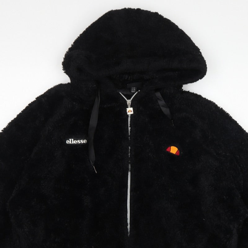Ellesse Women’s Black UK 10 Giovanna Hooded Faux Fur Fleece Jacket