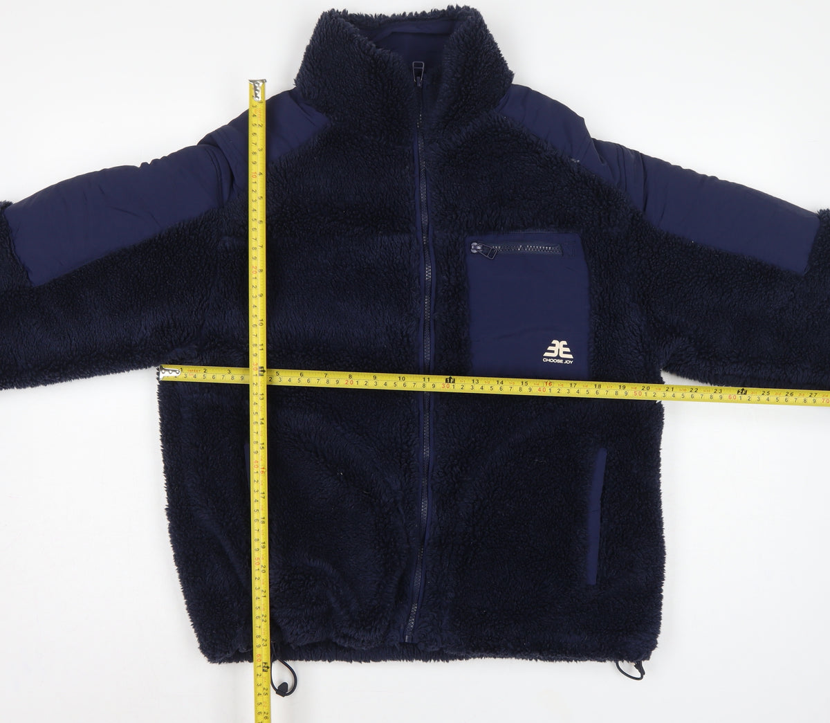 Bershka Women Blue S Teddy Fleece Jacket Full Zip Outdoor