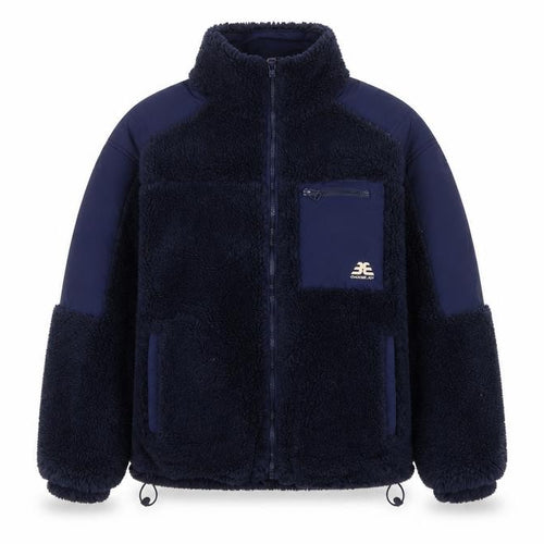 Bershka Women Blue S Teddy Fleece Jacket Full Zip Outdoor