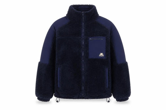 Bershka Women Blue S Teddy Fleece Jacket Full Zip Outdoor