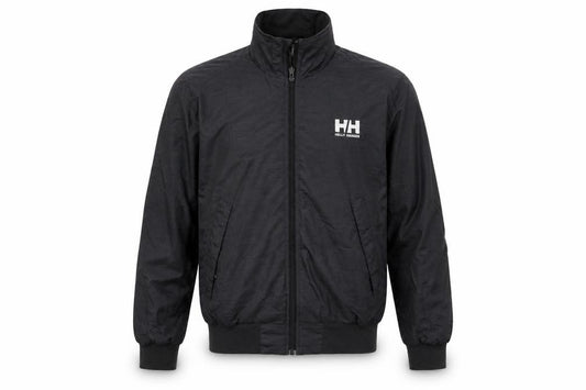 Helly Hansen Men's Black S Bomber Jacket Full Zip Logo Pockets