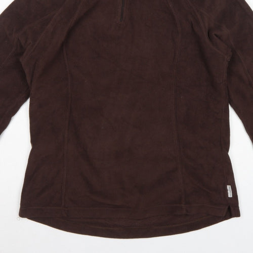 Quechua Women’s Brown XL 1/4 Zip Fleece Pullover Sweatshirt