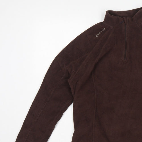 Quechua Women’s Brown XL 1/4 Zip Fleece Pullover Sweatshirt