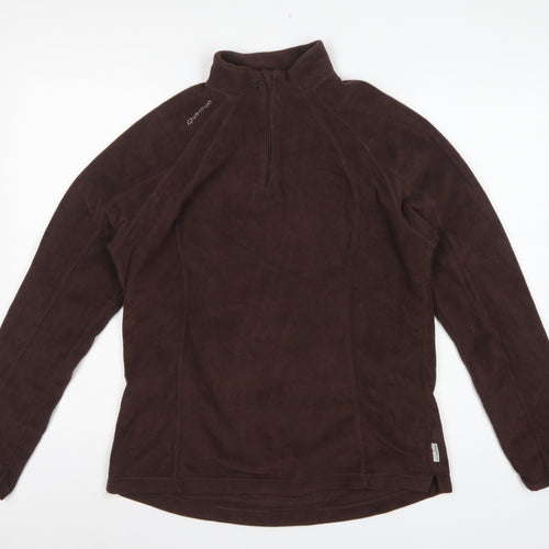 Quechua Women’s Brown XL 1/4 Zip Fleece Pullover Sweatshirt