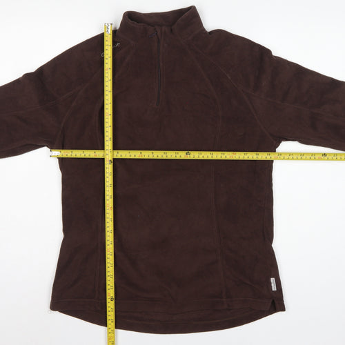 Quechua Women’s Brown XL 1/4 Zip Fleece Pullover Sweatshirt