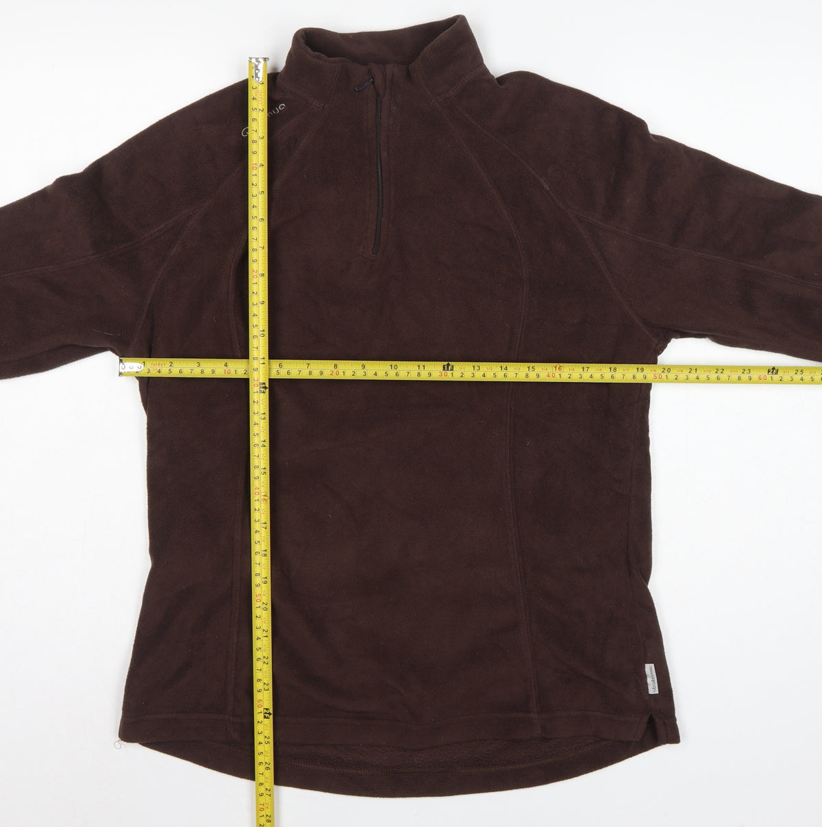 Quechua Women’s Brown XL 1/4 Zip Fleece Pullover Sweatshirt